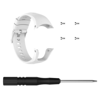 Silicone  Watch Band for SUUNTO Trainer Wrist HR(White)