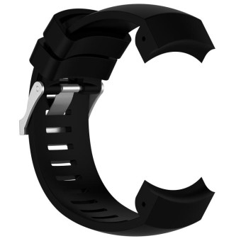 Silicone  Watch Band for SUUNTO Core ALU Black(Black)