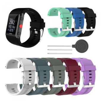 Silicone Sport Watch Band for POLAR V800(White)