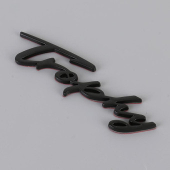 Car TROPHY Personalized Aluminum Alloy Decorative Stickers, Size: 11.5x2.5x0.35cm (Black)
