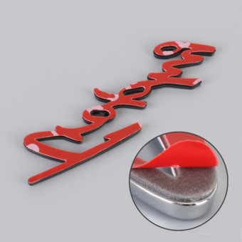 Car TROPHY Personalized Aluminum Alloy Decorative Stickers, Size: 11.5x2.5x0.35cm (Black)