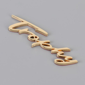 Car TROPHY Personalized Aluminum Alloy Decorative Stickers, Size: 11.5x2.5x0.35cm (Gold)