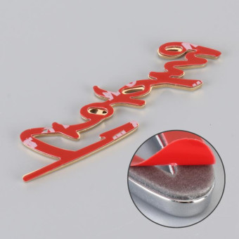 Car TROPHY Personalized Aluminum Alloy Decorative Stickers, Size: 11.5x2.5x0.35cm (Gold)