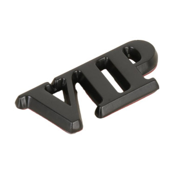 Car One-Piece VIP Metal Personalized Decorative Stickers, Size: 5.5x2.5x0.5cm (Black)