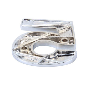 Car Vehicle Badge Emblem 3D Number Five Self-adhesive Sticker Decal, Size: 3.6*4.5*0.5cm