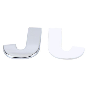 Car Vehicle Badge Emblem 3D English Letter J Self-adhesive Sticker Decal, Size: 4.5*4.5*0.5cm