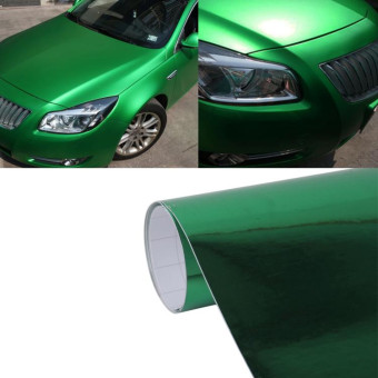 1.52m × 0.5m Electroplating Car Auto Body Decals Sticker Self-Adhesive Side Truck Vinyl Graphics(Green)
