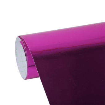 1.52m × 0.5m Electroplating Car Auto Body Decals Sticker Self-Adhesive Side Truck Vinyl Graphics(Magenta)