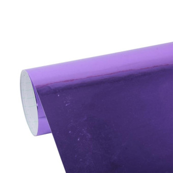 1.52m × 0.5m Electroplating Car Auto Body Decals Sticker Self-Adhesive Side Truck Vinyl Graphics(Purple)