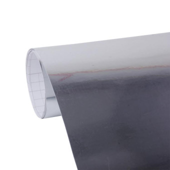 1.52m × 0.5m Electroplating Car Auto Body Decals Sticker Self-Adhesive Side Truck Vinyl Graphics(Silver)