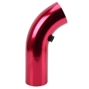 Universal  Air Intake Pipe Super Power Flow Air Intakes Short Cold Racing Aluminium Air Intake Pipe Hose with Cone Filter Kit System (Red)