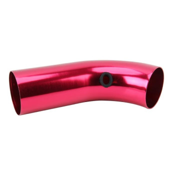 Universal  Air Intake Pipe Super Power Flow Air Intakes Short Cold Racing Aluminium Air Intake Pipe Hose with Cone Filter Kit System (Red)