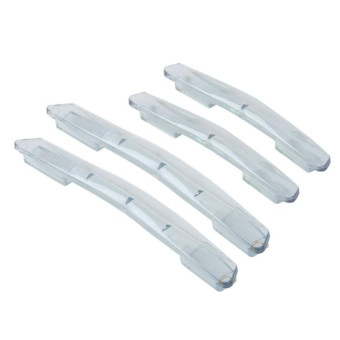 3R 3R-2103 4 PCS Rubber Car Side Door Edge Protection Guards Cover Trims Stickers(Transparent)