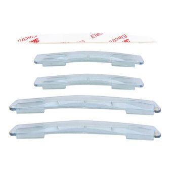 3R 3R-2103 4 PCS Rubber Car Side Door Edge Protection Guards Cover Trims Stickers(Transparent)