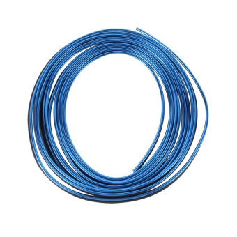 5m Flexible Trim For DIY Automobile Car Interior Exterior Moulding Trim Decorative Line Strip with Film Scraper(Blue)