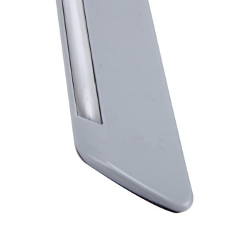 4 PCS Universal Car Auto Plastic Wrap Rubber Front Rear Body Bumper Guard Protector Strip Sticker(Grey)