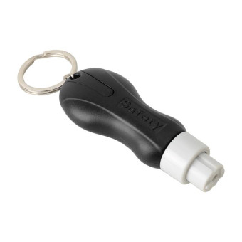 2 in 1 Mini Car Safety Rescue Hammer Life Saving Escape Emergency Hammer Seat Belt Cutter Window Glass Breaker (Black)