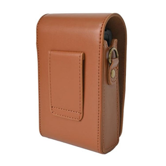 Full Body Camera PU Leather Case Bag with Strap for Ricoh GR / GRII / GRIII, Casio ZR1200 / ZR1500/ ZR2000/ ZR3500, ZR3600 / ZR3700 / ZR5500 (Brown)