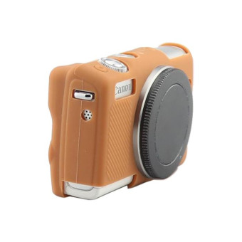 Soft Silicone Protective Case for Canon M100 (Brown)