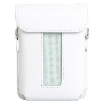 For FUJIFILM Instax mini Link 3 Full Body Leather Case Bag with Strap (White)