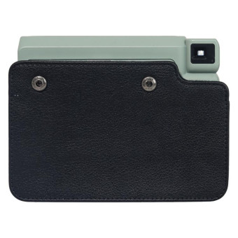 For FUJIFILM Instax WIDE 400 Full Body Leather Case Bag with Strap (Black)