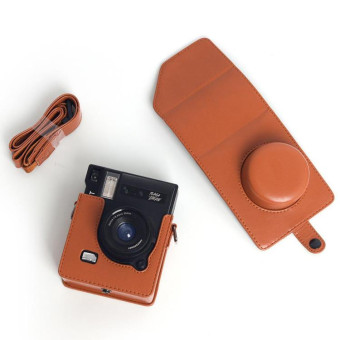 Vintage PU Leather Camera Case Bag For LOMO Automat Instax Camera (Brown)