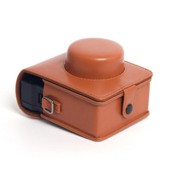 Vintage PU Leather Camera Case Bag For LOMO Automat Instax Camera (Brown)