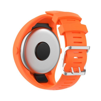 For POLAR M200 Texture Silicone Watch Band, One Size(Orange)