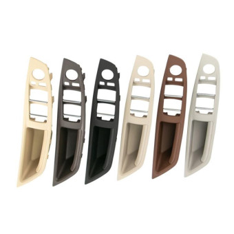 Car Left Front Inner Door Armrest for BMW  5 Series F10 / F18, Left Driving(Creamy-white)