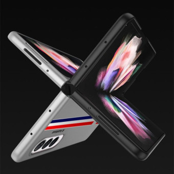 For Samsung Galaxy Z Fold3 5G GKK Ultra-thin Full Coverage Painted Protective Case(Limited Edition Black Label)
