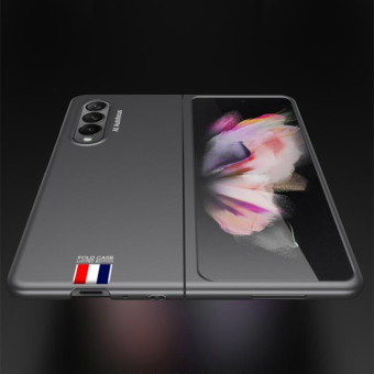 For Samsung Galaxy Z Fold3 5G GKK Ultra-thin Full Coverage Painted Protective Case(Four Bars Black)