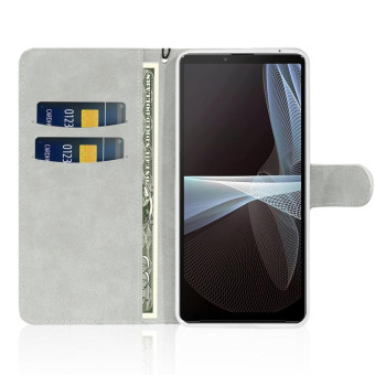 For Sony Xperia 10 III Glitter Powder Horizontal Flip Leather Case with Card Slots & Holder & Lanyard(Blue)
