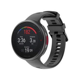 For Polar Vantage V2 Silicone Watch Band(Black)