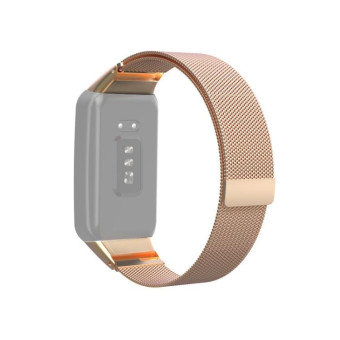 For OPPO Watch Free NFC Milan Magnetic Metal Watch Band(Rose Gold)