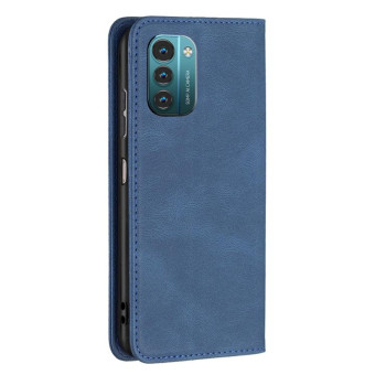 For Nokia G21 / G11 Magnetic RFID Blocking Anti-Theft Leather Phone Case(Blue)