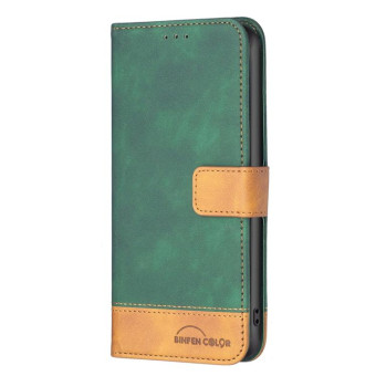For Nokia G21 / G11 BF11 Color Matching Skin Feel Leather Phone Case(Green)