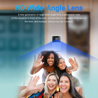 ESCAM X3 Smart Doorbell Camera Support Mobile APP & Two-way Voice & Cloud Storage