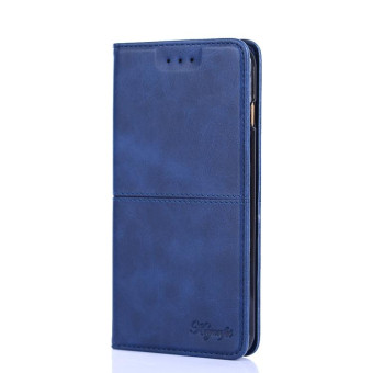 For Google Pixel 7 5G Cow Texture Magnetic Horizontal Flip Leather Phone Case(Blue)