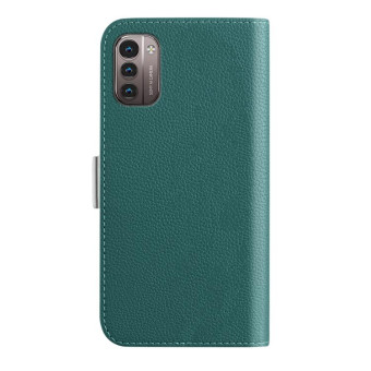 For Nokia G21 Candy Color Litchi Texture Leather Phone Case(Dark Green)