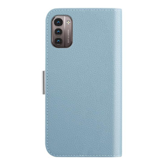 For Nokia G21 Candy Color Litchi Texture Leather Phone Case(Light Blue)