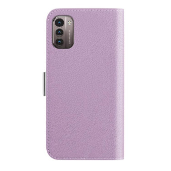 For Nokia G21 Candy Color Litchi Texture Leather Phone Case(Light Purple)
