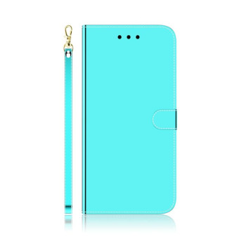 For Nokia 2.3 Lmitated Mirror Surface Horizontal Flip Leather Case with Holder & Card Slots & Wallet & Lanyard(Mint Green)