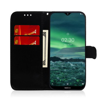 For Nokia 2.3 Lmitated Mirror Surface Horizontal Flip Leather Case with Holder & Card Slots & Wallet & Lanyard(Mint Green)