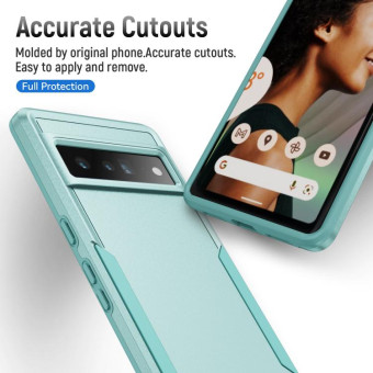 For Google Pixel 7 Pro Pioneer Armor Heavy Duty PC + TPU Phone Case(Green)