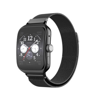 For OPPO Watch 3 Pro Milanese Stainless Steel Metal Watch Band(Black)