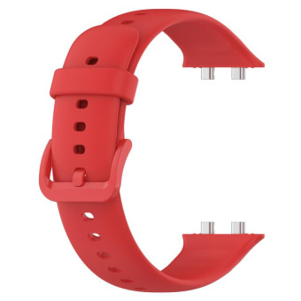 For OPPO Watch 3 Solid Color Soft Silicone Watch Band(Red)