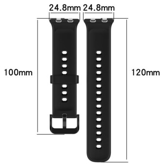 For OPPO Watch 3 Solid Color Soft Silicone Watch Band(Light Pink)