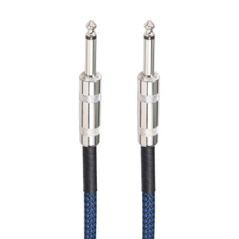 TC048BL 6.35mm Plug Male to Male Electric Guitar Mono Audio Cable, Length:10m