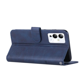 For Infinix Note 12 5G / 12 Pro Stitching Calf Texture Buckle Leather Phone Case(Blue)