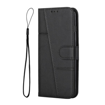 For Infinix Note 12 5G / 12 Pro Stitching Calf Texture Buckle Leather Phone Case(Black)